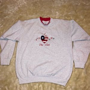 USA crew neck sweatshirt medium